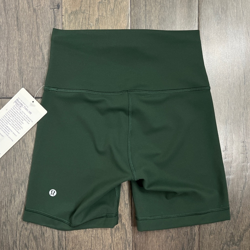 Lululemon Wunder Train High-Rise Short 6" Legacy Green NWT - Picture 3 of 9